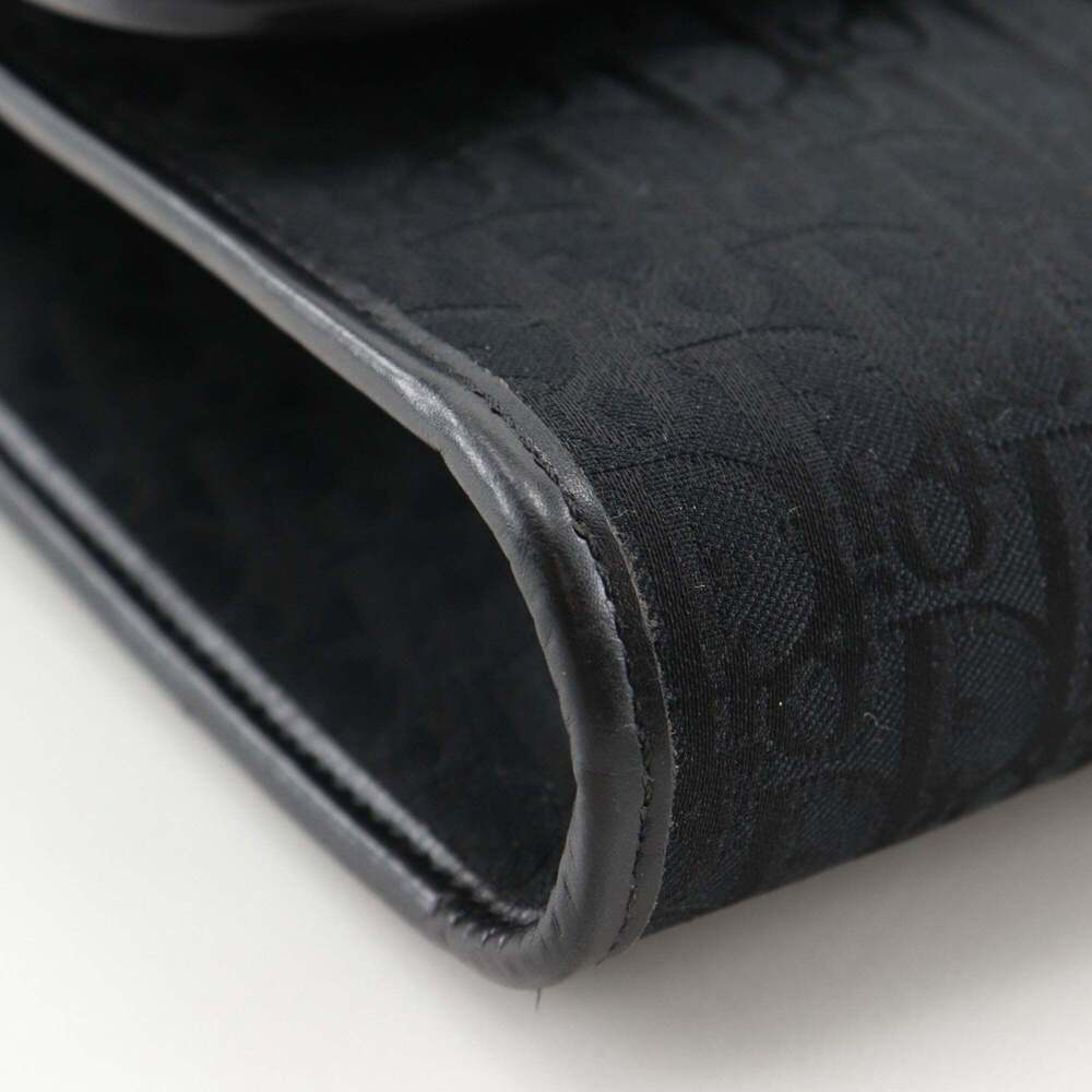 CHRISTIAN DIOR Vintage Black Canvas Shoulder Bag - Picture 4 of 16